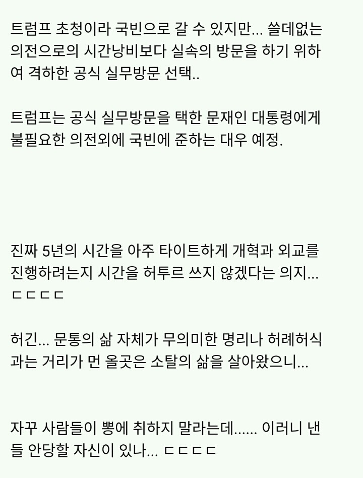 문통 국빈방문이 아닌 공식방문? (그 내부사정을 알아보자) | 인스티즈