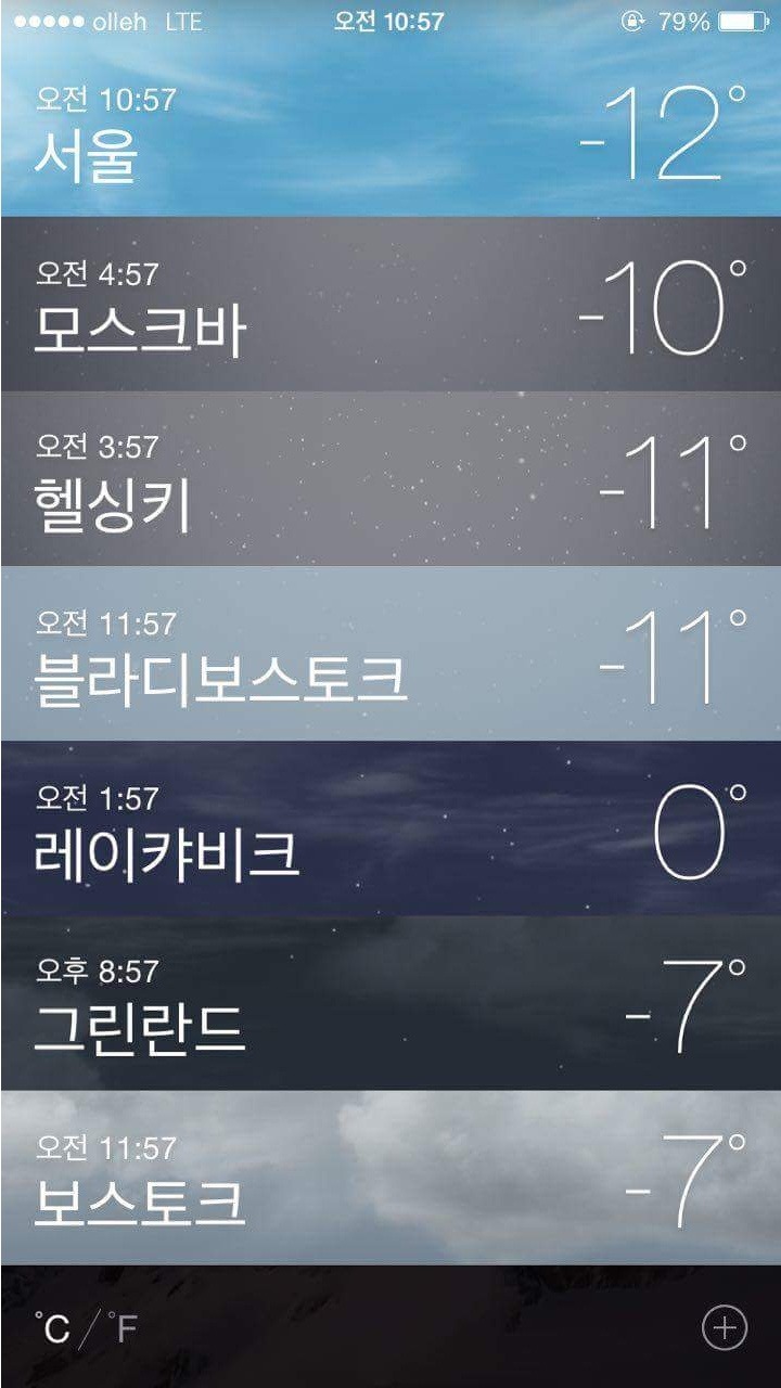 오늘자 대한민국 날씨 | 인스티즈
