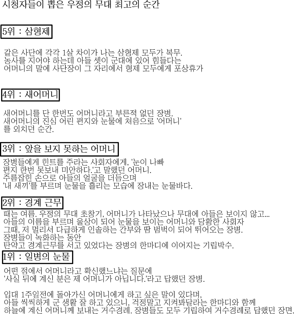 우정의 무대 실제 사연.jpg | 인스티즈