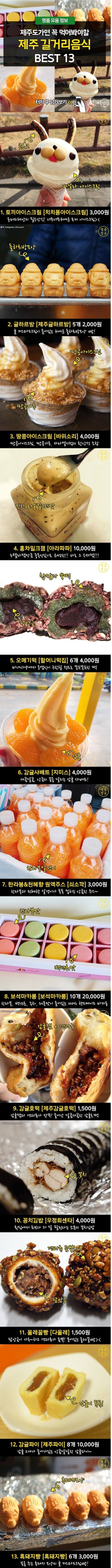 제주도 가면 꼭 먹어봐야할 제주 길거리음식 13선 | 인스티즈