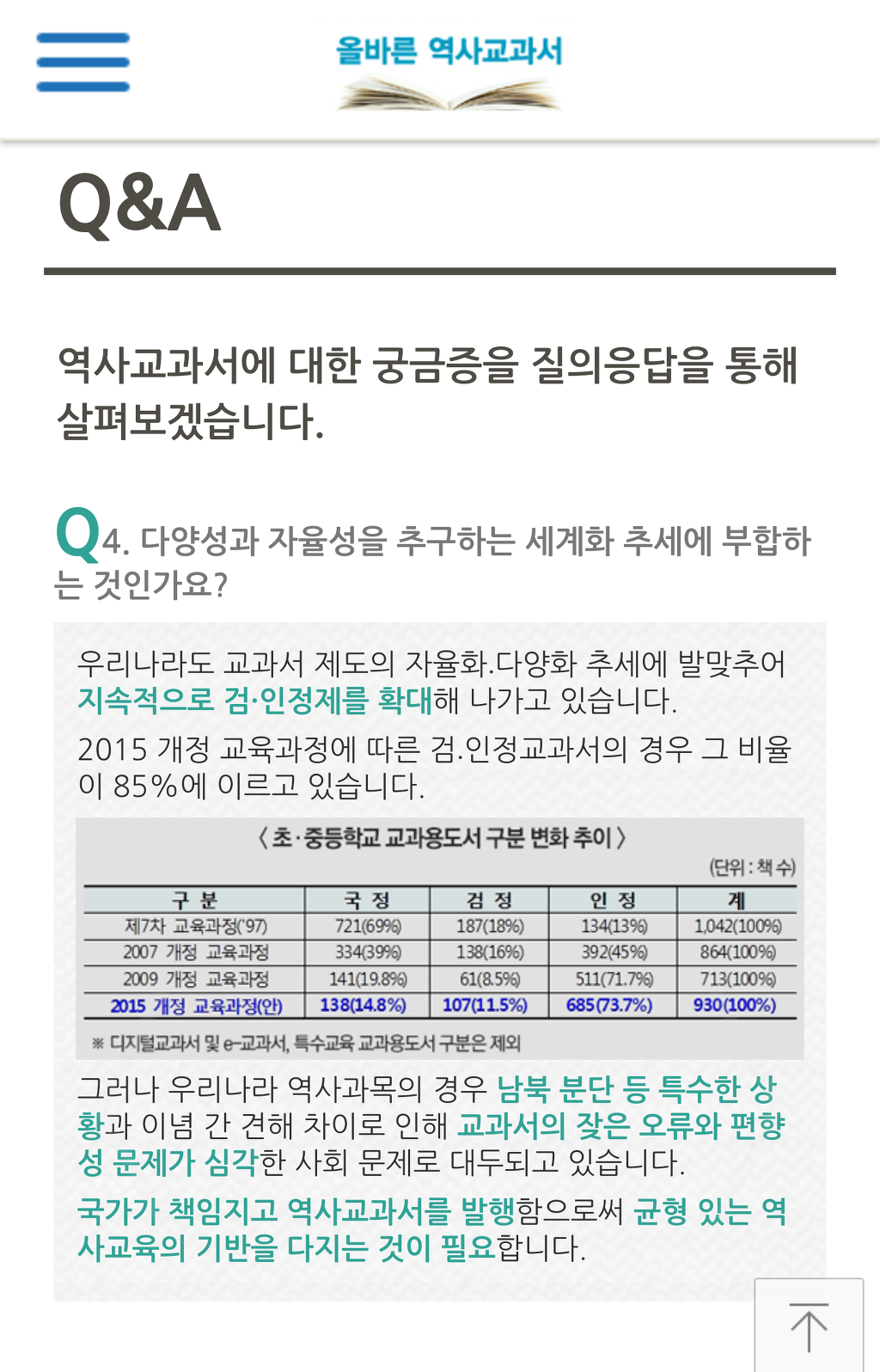 교육부의 국정교과서 Q&A | 인스티즈