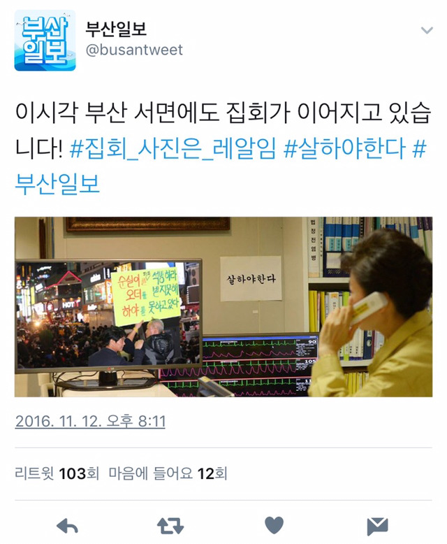 현재 부산일보 트위터 상황 | 인스티즈