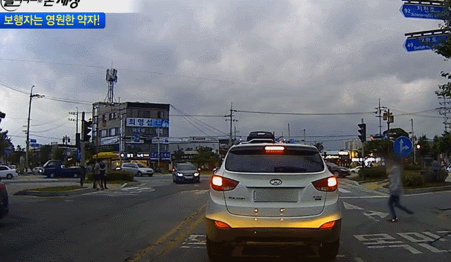 멀쩡한 남의 인생도 조지는 무단횡단.gif | 인스티즈