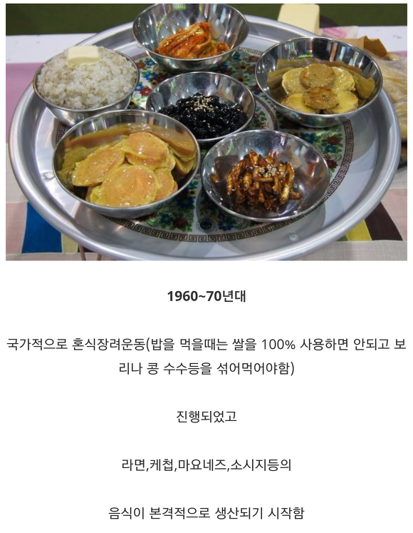 시대별 한국인의 밥상 | 인스티즈