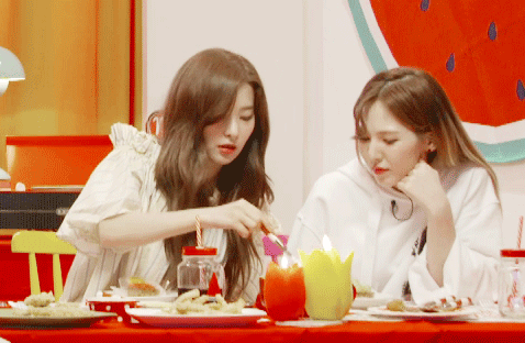 같이 먹어요 브이앱 슬기.gif | 인스티즈