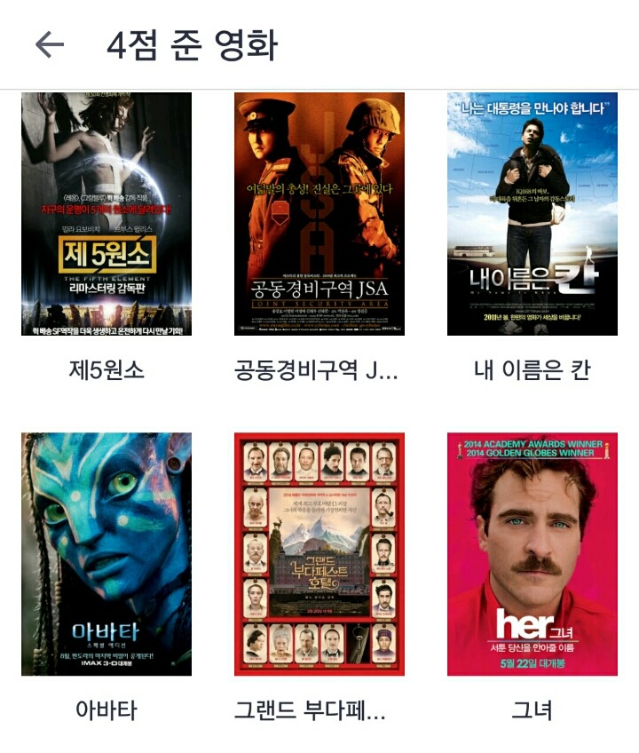 개인적인 영화 평점... | 인스티즈