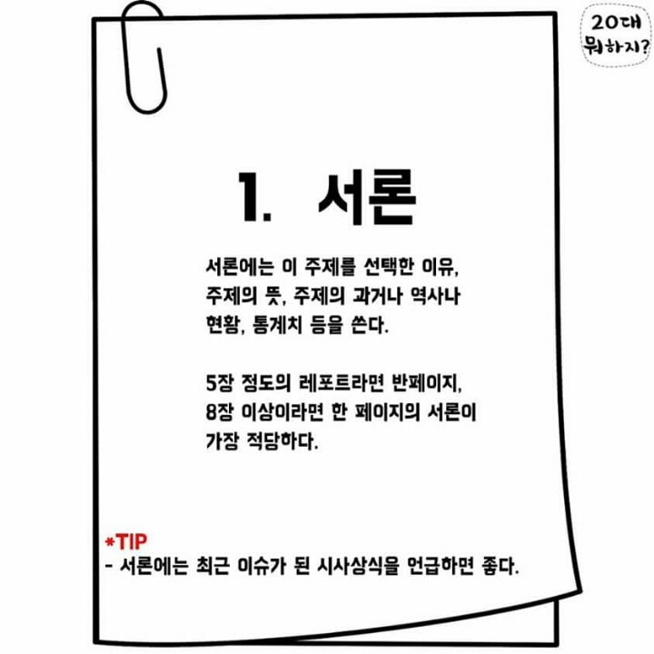 A+받는 레포트 작성 꿀TIP | 인스티즈