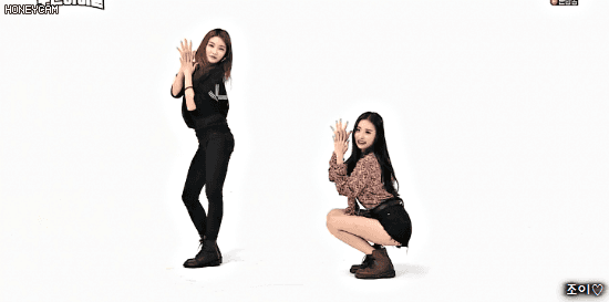 청하x선미의 합동 보름달 안무.gif | 인스티즈