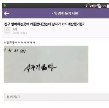 친구 알바하는것에 커플왔다갔는데 남자가 카드계산했거든? | 인스티즈