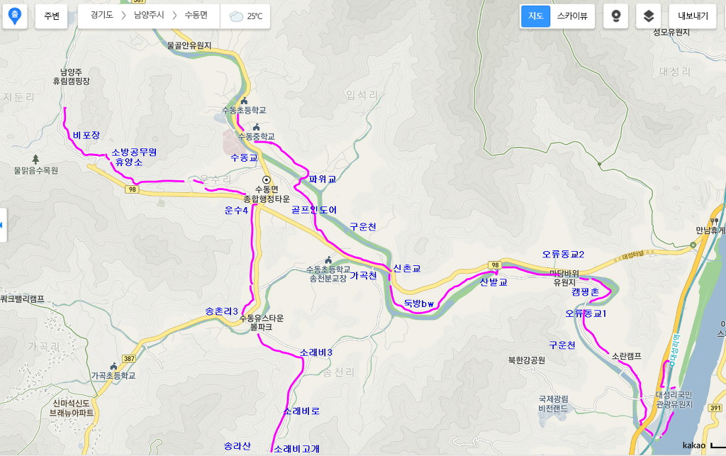 마석윗삼거리 이미지