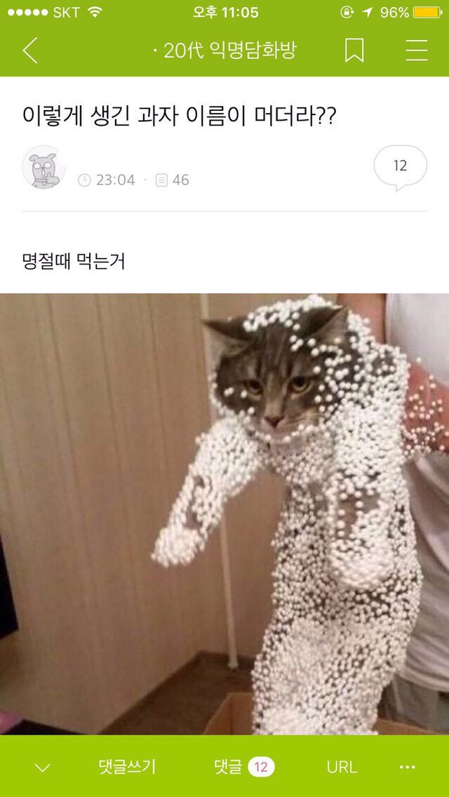 [유머] 이렇게 생긴 과자 이름이 뭐더라? | 인스티즈