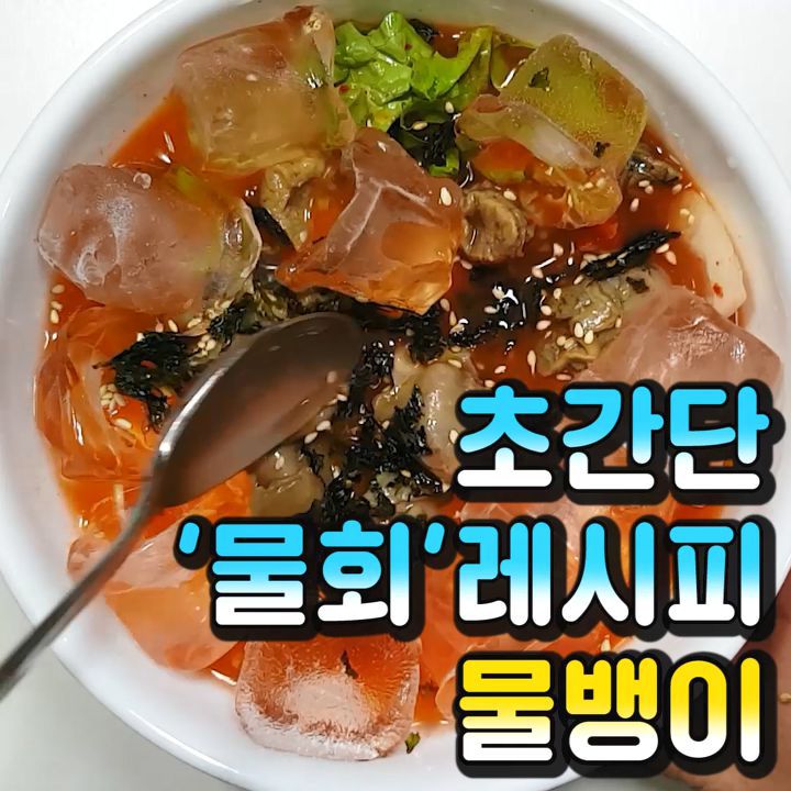 집에서 만들어먹는 물회육수!! 여름철 별미 물뱅이 만들기 | 인스티즈