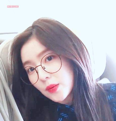 귀여운 안경 쓴 아이린.gif | 인스티즈