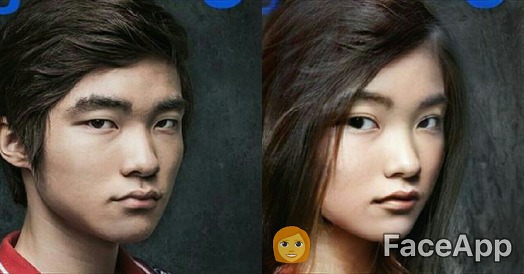 사진어플의 성전환 효과로 유명인을 성전환 시켜 보았다 | 인스티즈